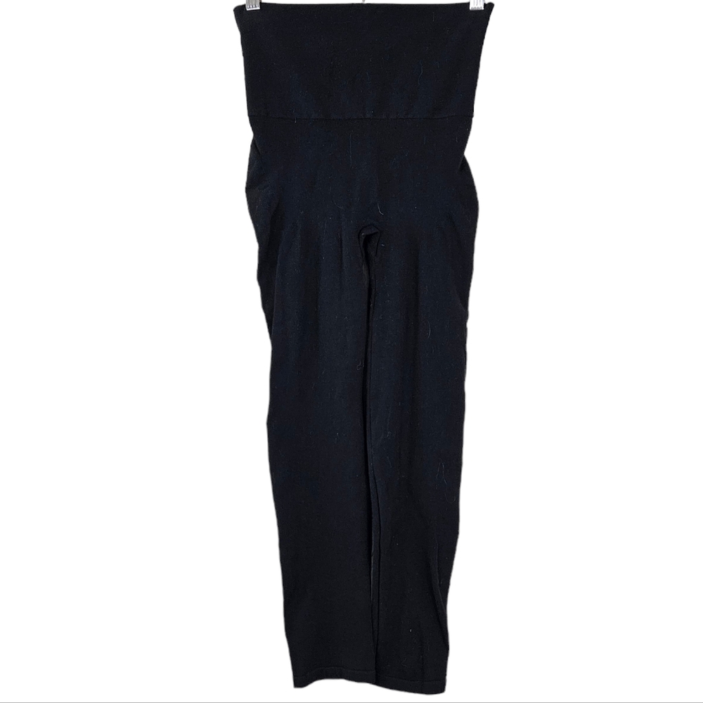 Spanx Look At Me Seamless Solid Black Leggings - image 1